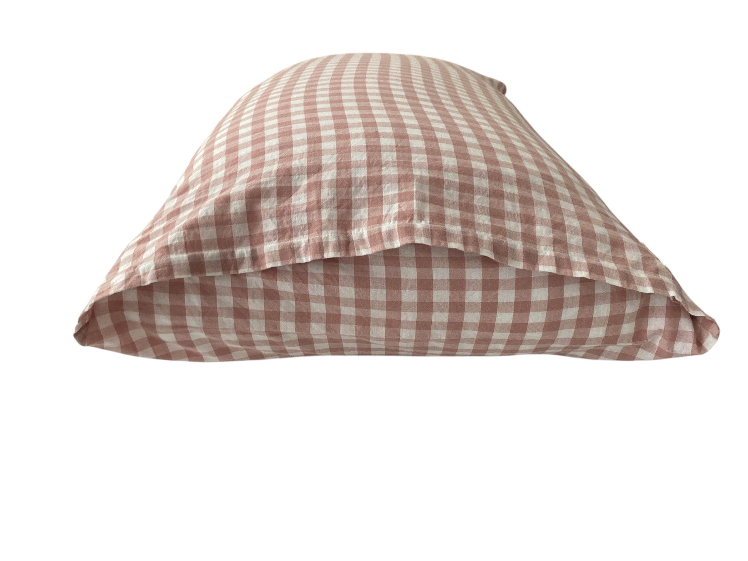 Pink Checkered Pillowcase